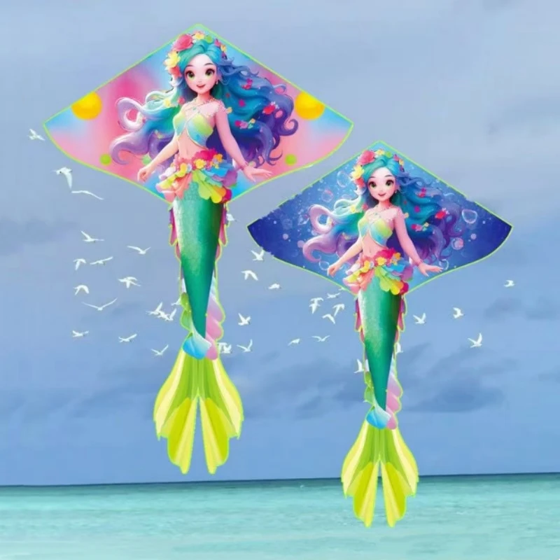 Dragon kite fly toys for children kite eagle launch outdoor playing beach kites paraglider kite rainbow wind kite cerf volant