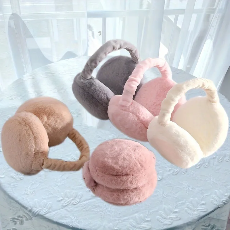 واقي أذن قابل للطي شتاء دافئ - حماية أذن قطيفة للرجال والنساء، أغطية أذن مقاومة للرياح في الطقس البارد للطلاب، خارجي أ