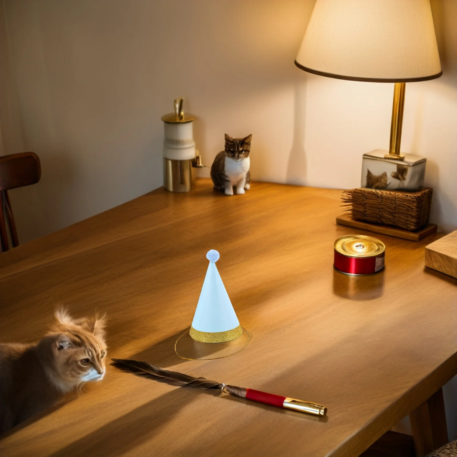 

16Pcs Mini Pet Hats Adorable Multi-Color Cone Hats for Puppy and Kitten Birthday Party Comfortable Soft Material Easy to Clean