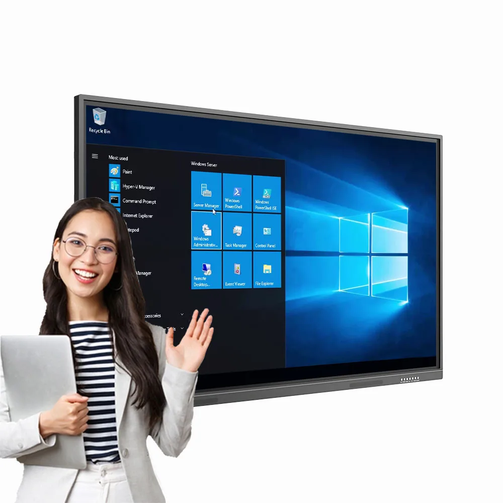 

GZ Manufacture Interactive Touch Screen Whiteboard 65 Inch Smart Board LED LCD Screen Wall Mount Video Display for Conference