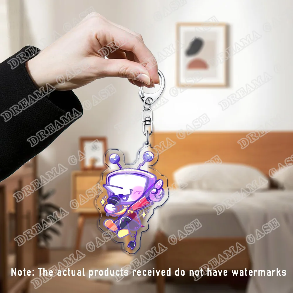 Deltarune Tenna المفاتيح اكسسوارات حقيبة Charms Undertale السيد Tenna هوائي Lanino ميمي سلاسل المفاتيح Keyrings مجوهرات المشجعين هدية