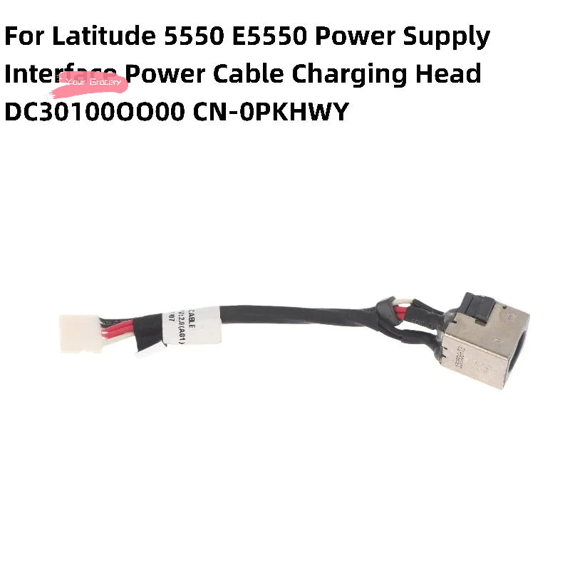 Conector de Energia DC 1/3 Peças Cabo Flexível de Carregamento DCIN para Latitude E5570 E5540 E5550 E7440 E7450 Precision 3510 P40G P48F