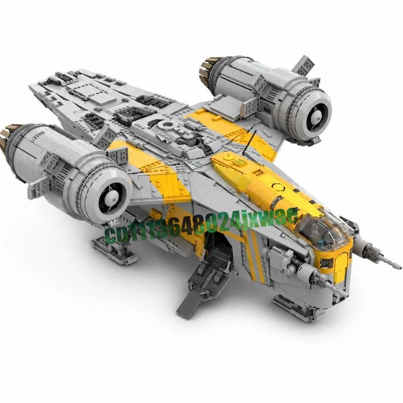 NEW 6944PCS Razor-Crest UCS Style MOC Model Custom Puzzle DIY Assembly Educational Building Blocks Collection Display Toy Gift
