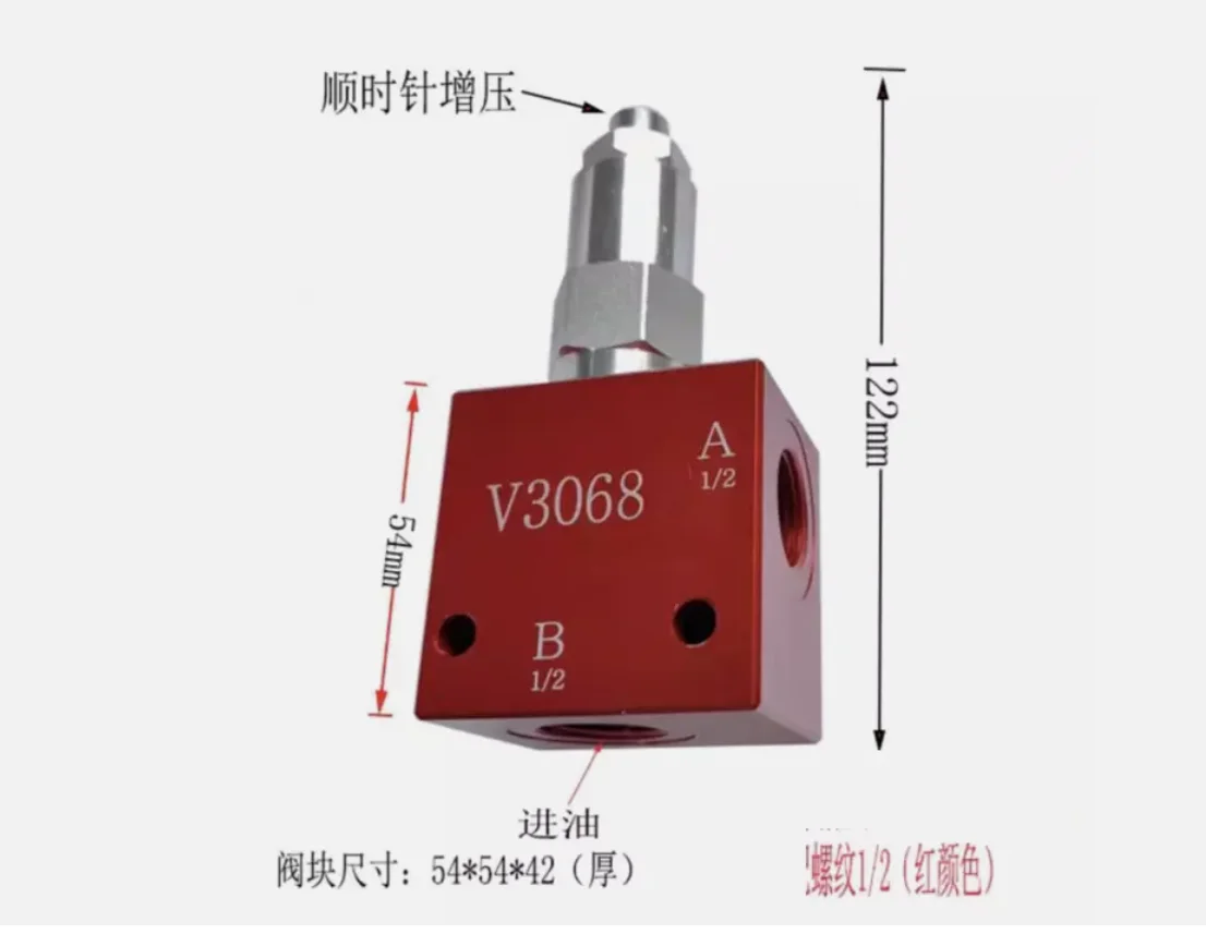 Manual Adjustable Hydraulic Valve Pressure Reducing Valve With Valve Seat V3068