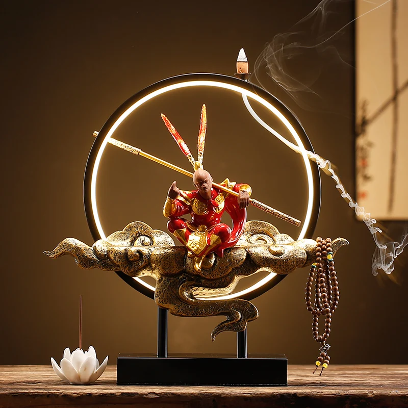 Aromatic Waxes Incense Burner Mosquito Coil Samurai Fire Oil Burner Incentive Reflux Decoracion Para El Hogar Room Fragrance