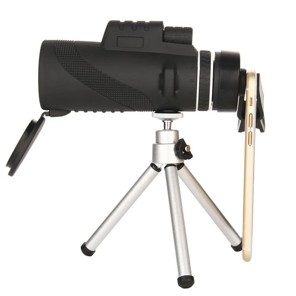 

40x60 Single Tube Telescope Portable High Definition Bird Watching Football Scenes Tripod Phone Holder Premium Material