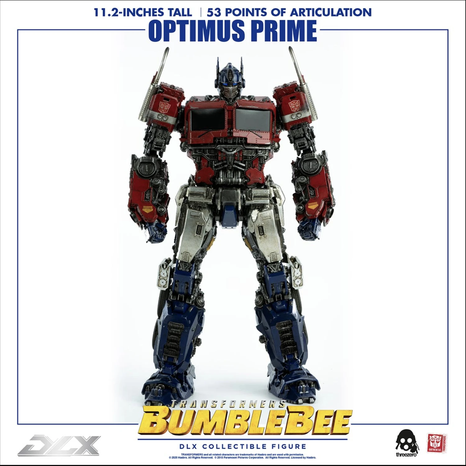 Original ThreeZero Transformation DLX T6 OP Prime 53 Points of Articulation 3A G1 MDLX Action Figure with Box High Quality