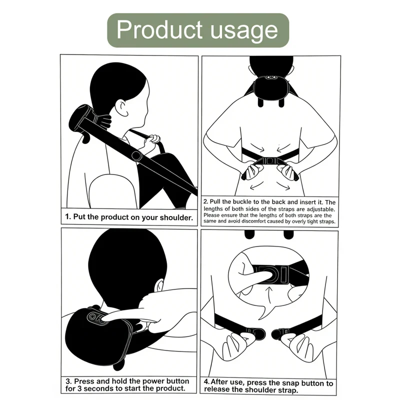 Bionic Finger Neck Shoulder Trapezius Muscle Relax Massager Neck Cervical Kneading Massage Shawl Brushless Motor Neck masajeador image 6