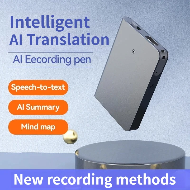 مسجل AI بنقرة واحدة تسجيل ChatGPT النسخ الذكي Summarize الترجمة HD الحد من الضوضاء APP التحكم مسجل