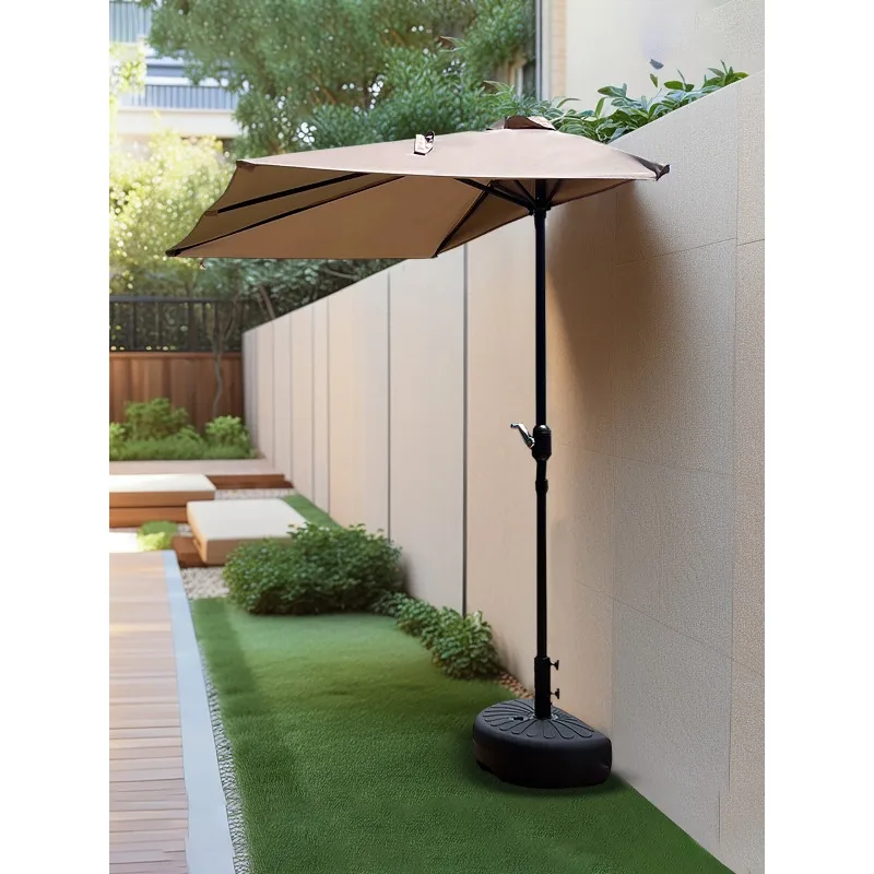 For Outdoor Awning Garden Umbrella, Half Umbrella Against The Wall, Outdoor Parasol