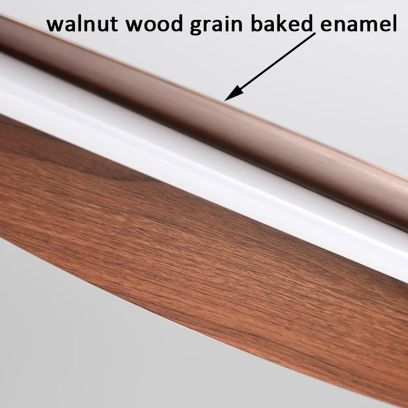 Wabi-Sabi نمط فريد الشكل خشب الجوز الأسود قلادة أضواء لغرفة الطعام غرفة نوم دراسة مكتب المنزل أضواء الثريا