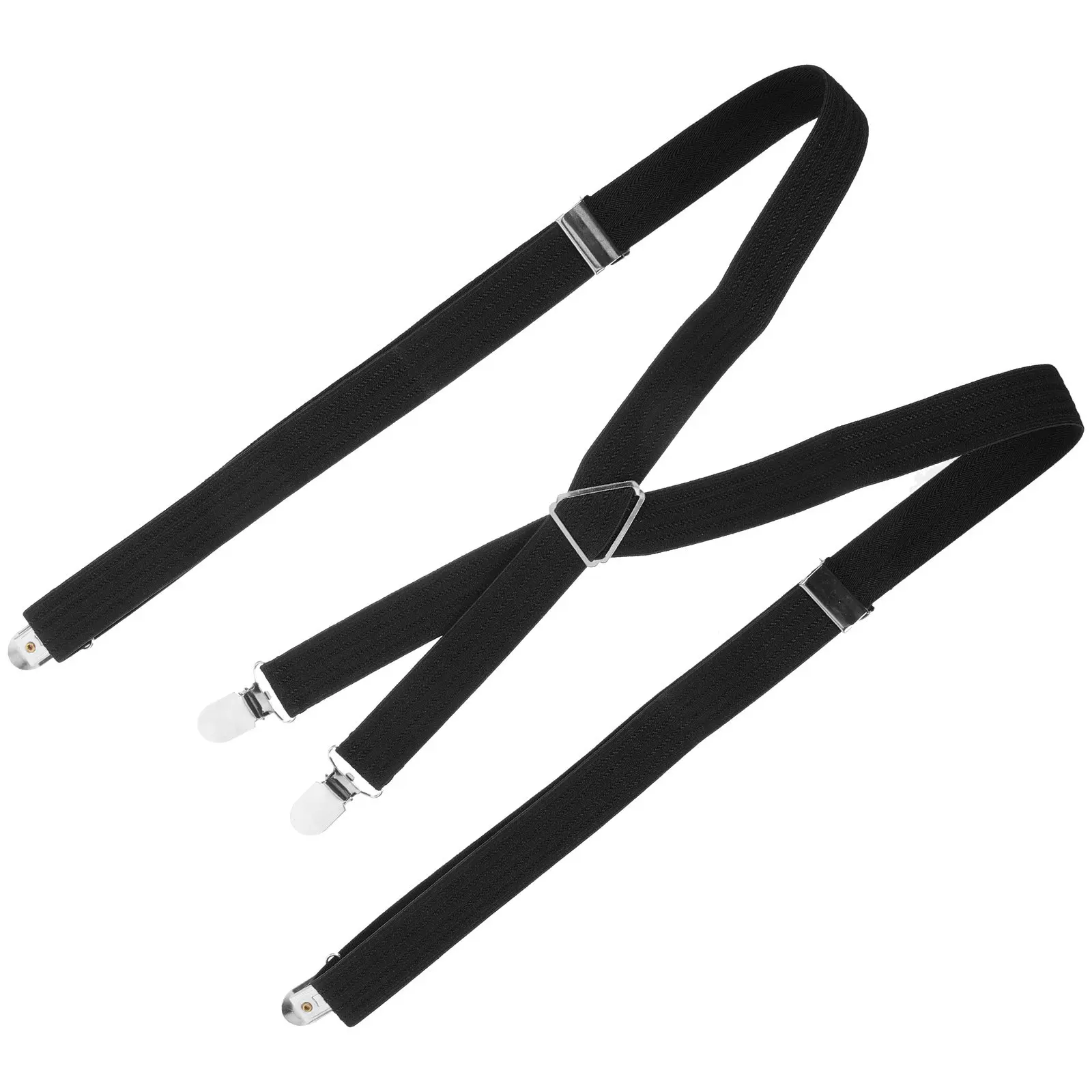 

Эластичные подтяжки для брюк и рубашек, черные, для мужчин и женщин, из канваса