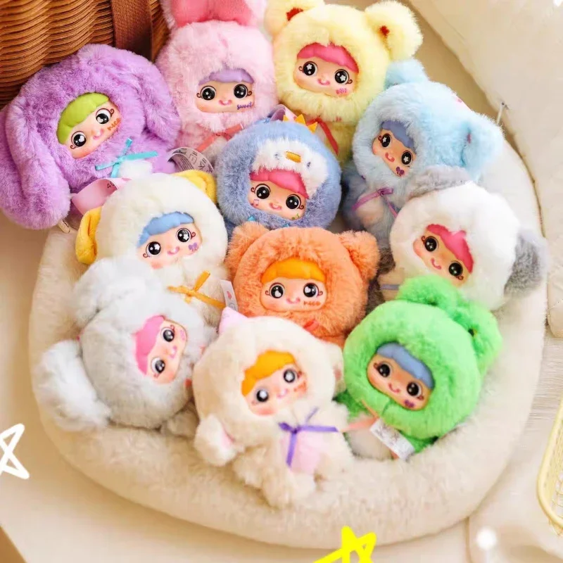 

Baby Three YAYA's First Birthday Blind Box Mysterious Box Cute Anime Character Key Chain Pendant Collection Toy Surprise Gift