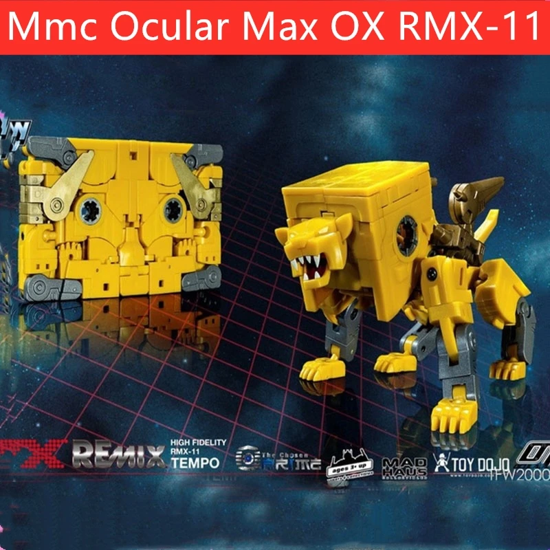 

NEW Transformation Mmc Ocular Max OX RMX-11 RMX11 TEMPO ReMix11 1：1 Action Figure Robot With Box