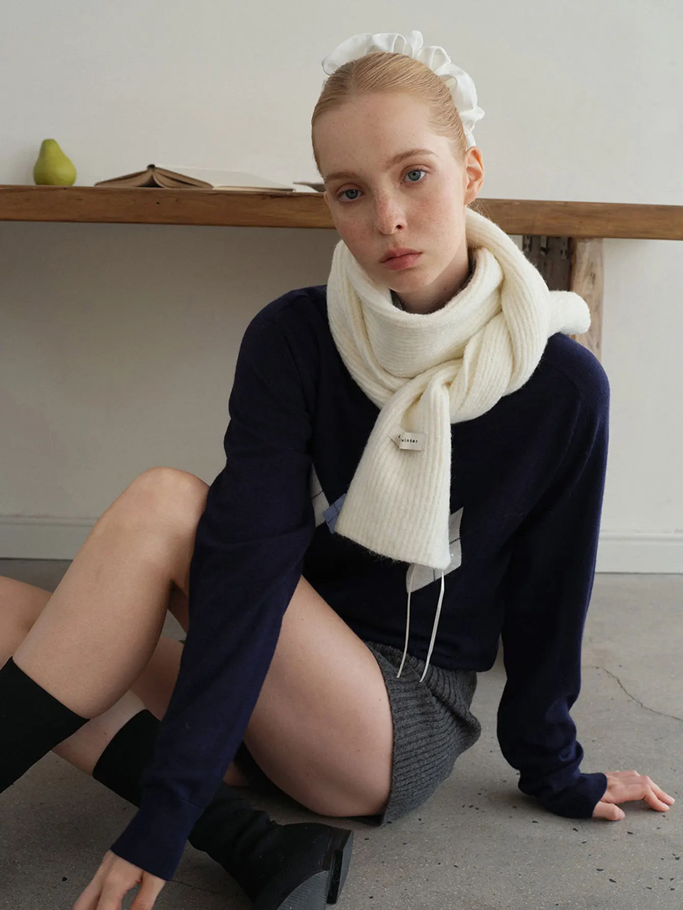 

Корейский модный вязаный шарф, шерстяной однотонный шарф, осень-зима, теплый мягкий шарф на шею, маленький шарф, женская маленькая шаль, шарфы