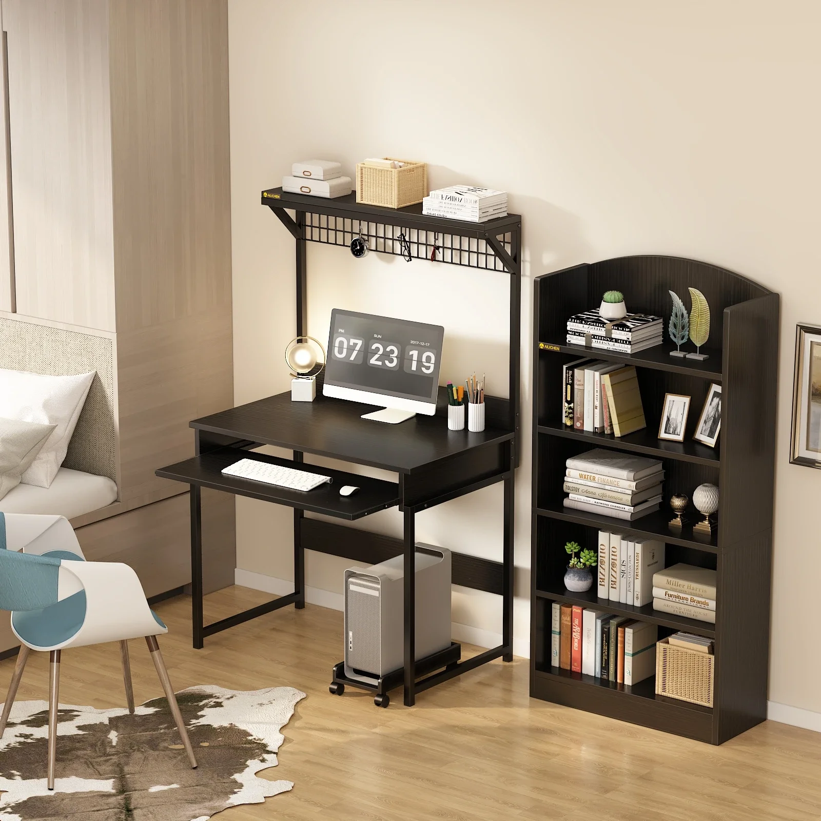 YQ JENMW Learning Table 15 Thick MBF Board New Style Computer Table with Shelf