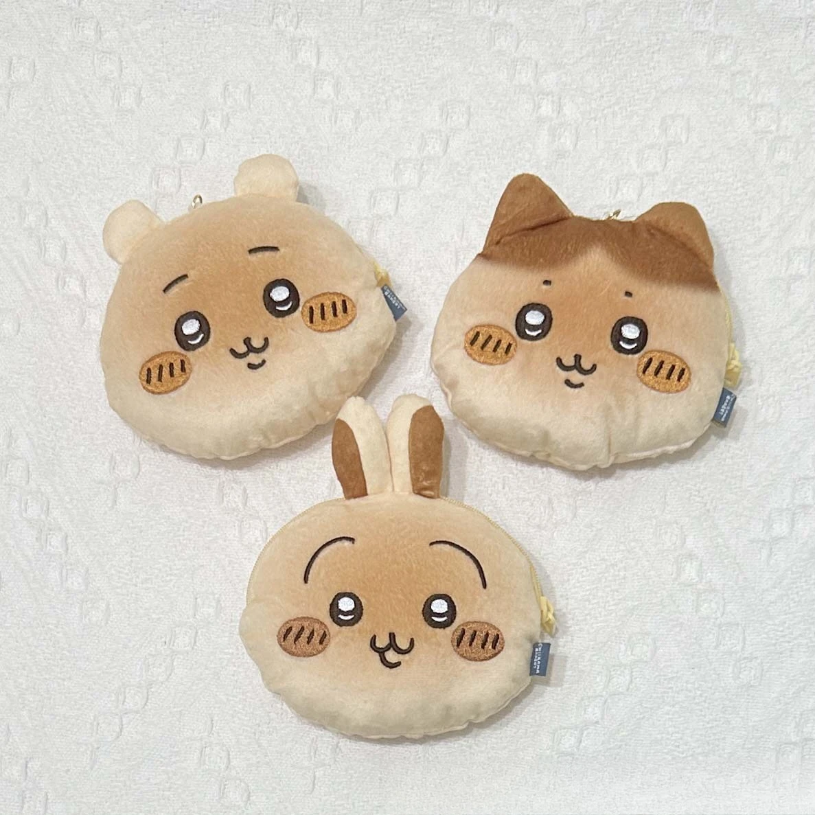 

Милая сумка для хранения рисового торта Chiikawa Bunraku, кошелек с меховым декором, удобная ручная кладь, подвесной предмет, подарок, точечные товары Nagano