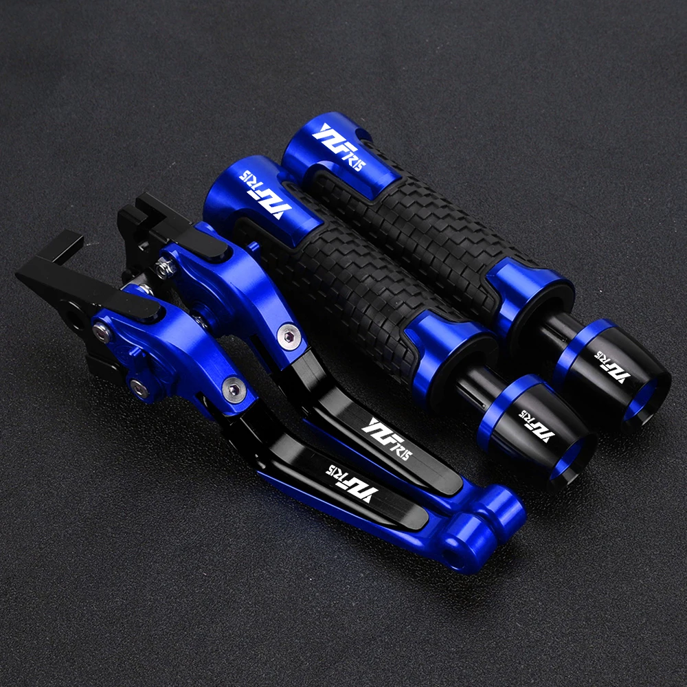 For YAMAHA YZF R15 YZF-R15 V3 R15 V3 2017 2018 2019 YZFR15 Motorcycle Adjustable Brake Clutch Lever Handlebar Grips Ends