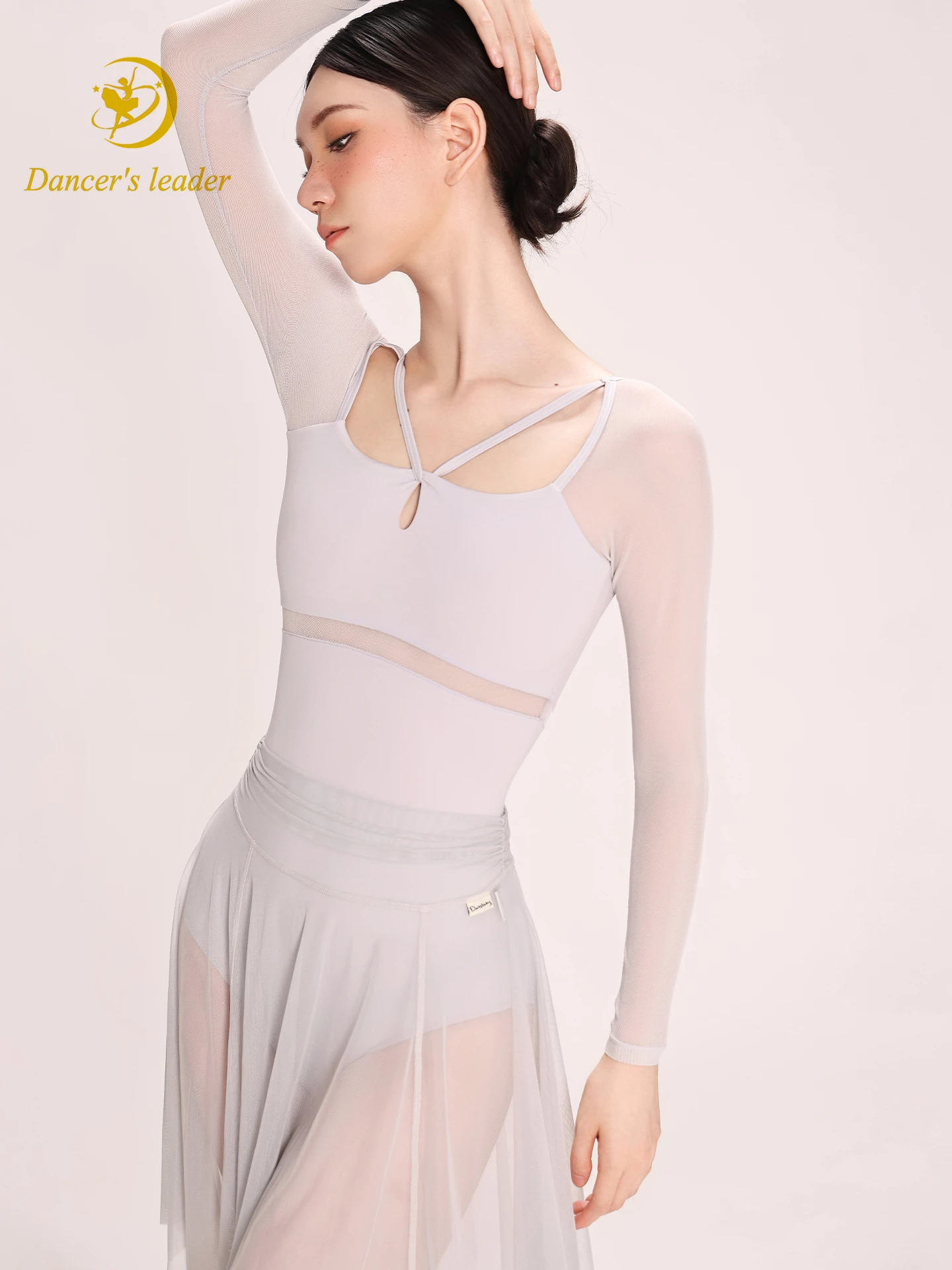 ballet-leotard-for-women-small-strap-mesh-splicing-gymnastics-performance-dress-adult-yoga-costume