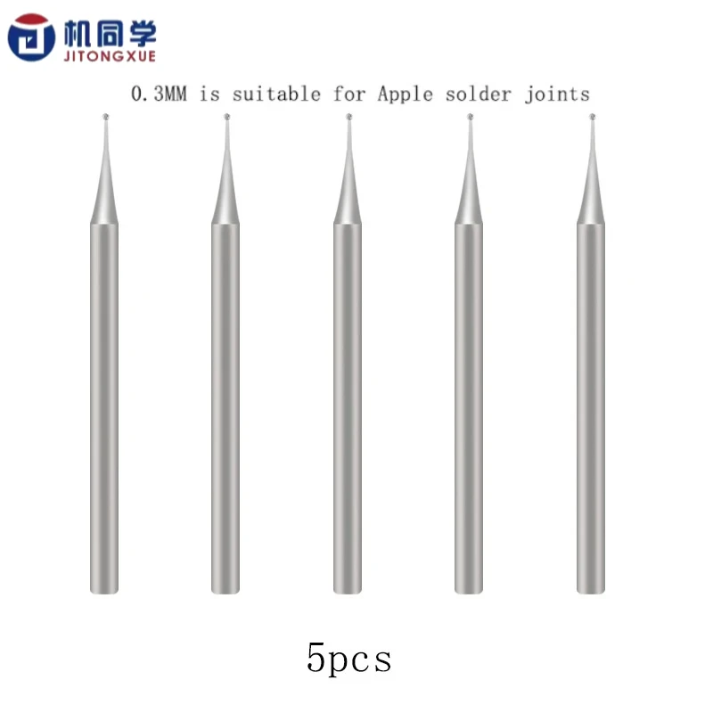 JTX JS-03 Tungsten Steel Grinding Tip Solder Joints Polishing Tool for iPhone Android Motherboard Repair 0.3/0.4/0.5mm