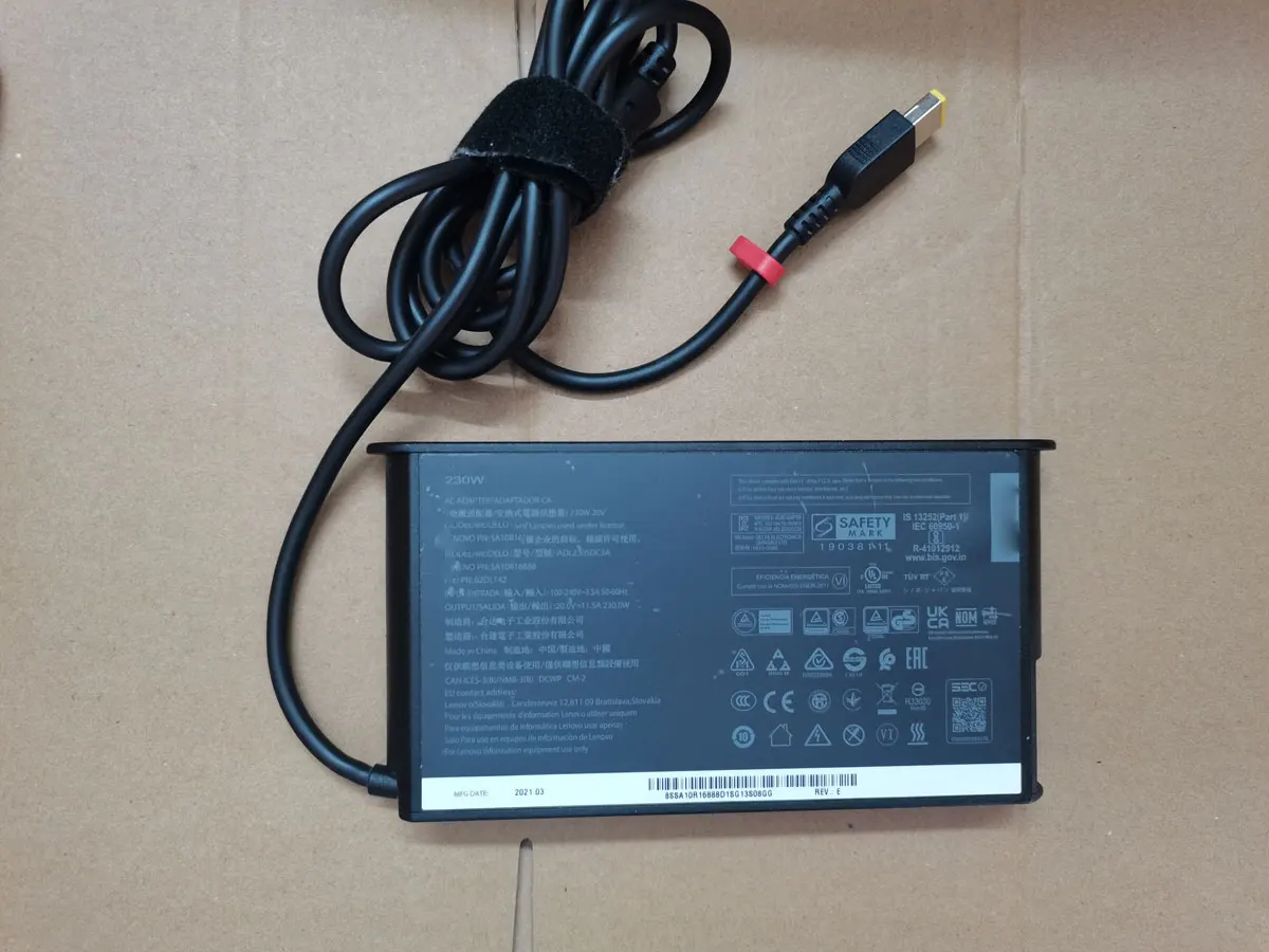 OEM 20V 11.5A 230W ADL230SDC3A SA10R16888 Charger For Lenovo 40ANY230US ThinkPad Thunderbolt 3 Workstation Dock Original Puryuan