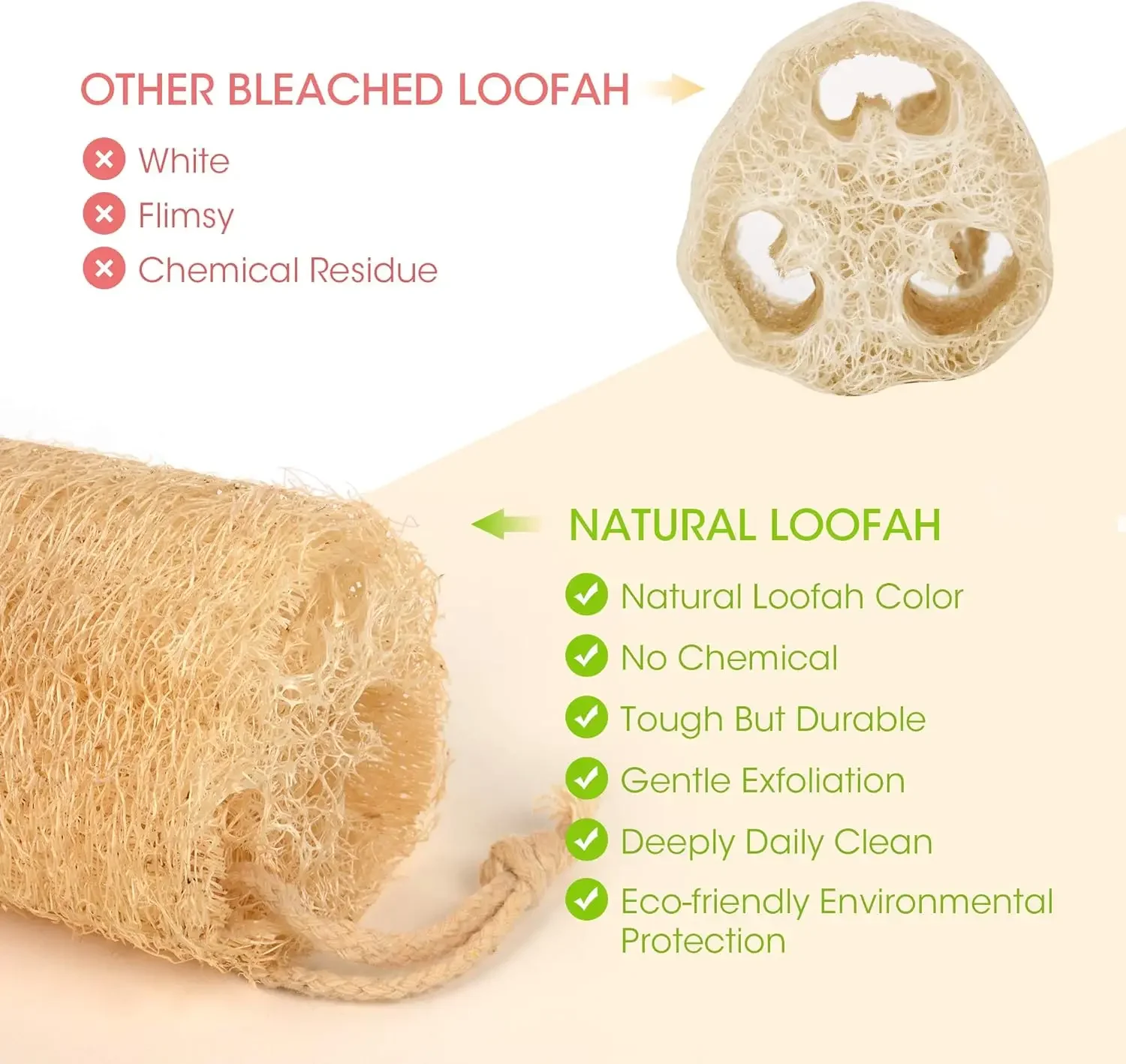 Whole Natural Organic Loofah Sponges Exfoliating Shower Bath Loofah Luffa Body Sponge for SPA Beauty Skin Care about 30-40cm