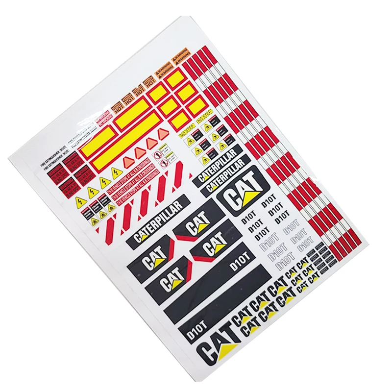 Sticker 1/14 Hydraulic Bulldozer Model Sticker Decorative D10T