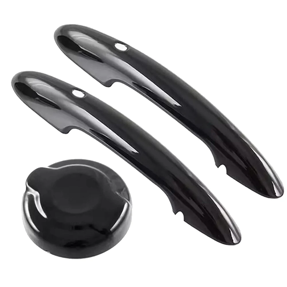 Black Handle Cover Fuel Cap Cover Compatible Fitment Easy Installation Enhanced Functionality Car Accessory Upgrade