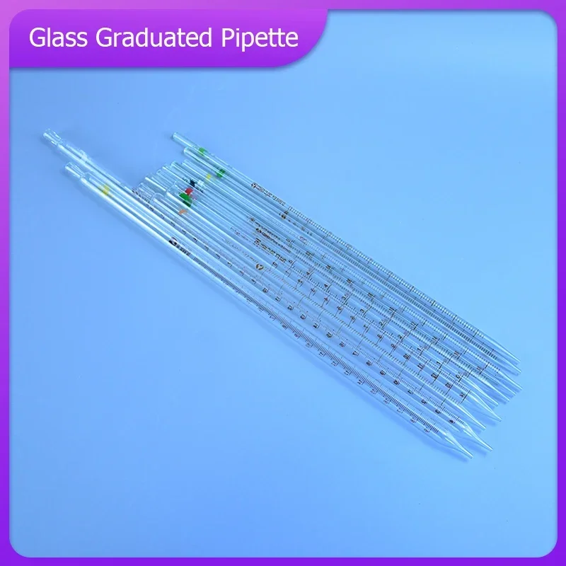 Graduated Pipette without Rubber Bulb High Quality Lab Chemistry Dropper Dispensing Transfer Pipettes Glass