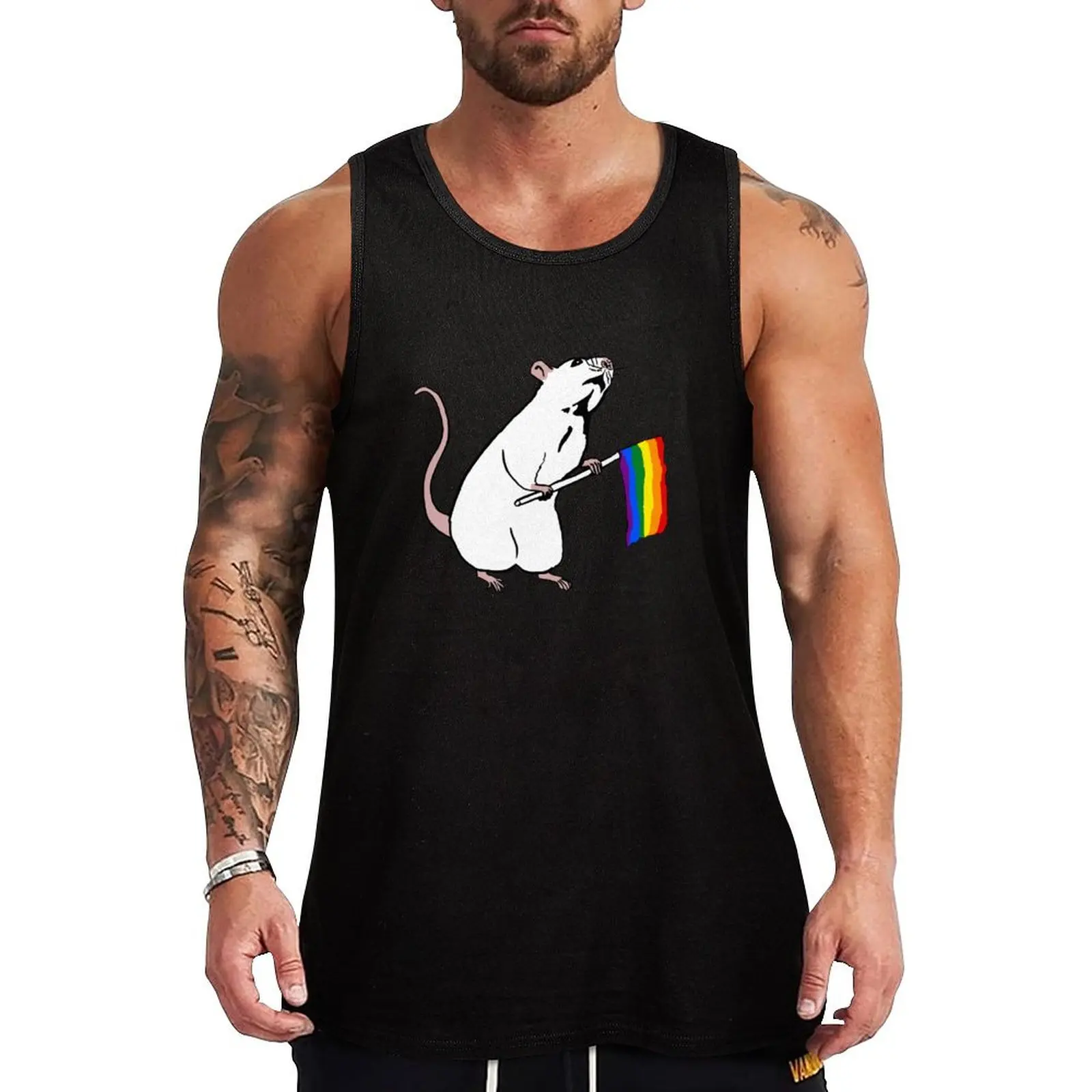 Pride Rat Tank Top Vacation Tank Top Casual Sleeveless Beach Wear Shirt