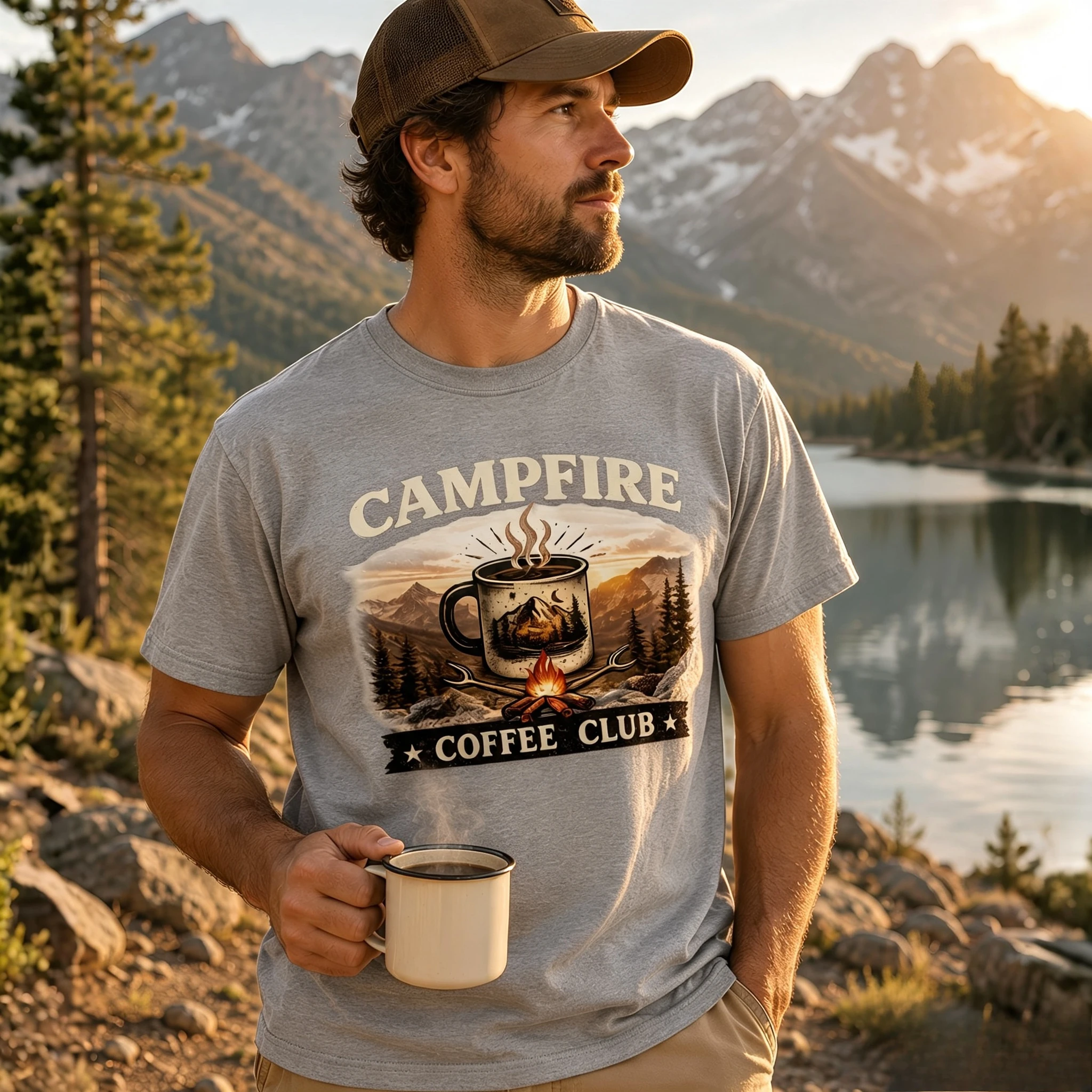 Campfire Coffee Club Shirt Com - Outdoor Adventure Club 评论和价格