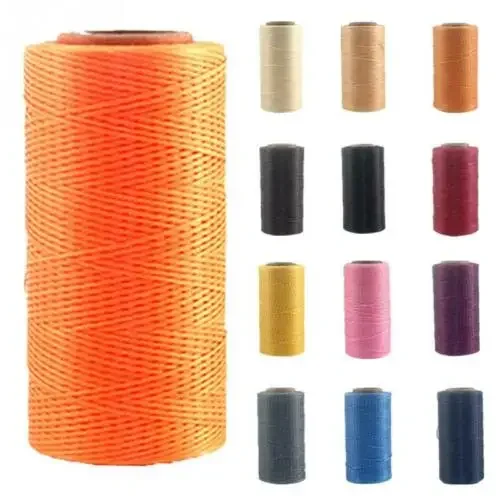 1pcs 65M 150D 1MM Durable Polyester Leather Sewing Waxed Thread Cord for DIY Handicraft Tool Hand Wax Stitching Repair Cord