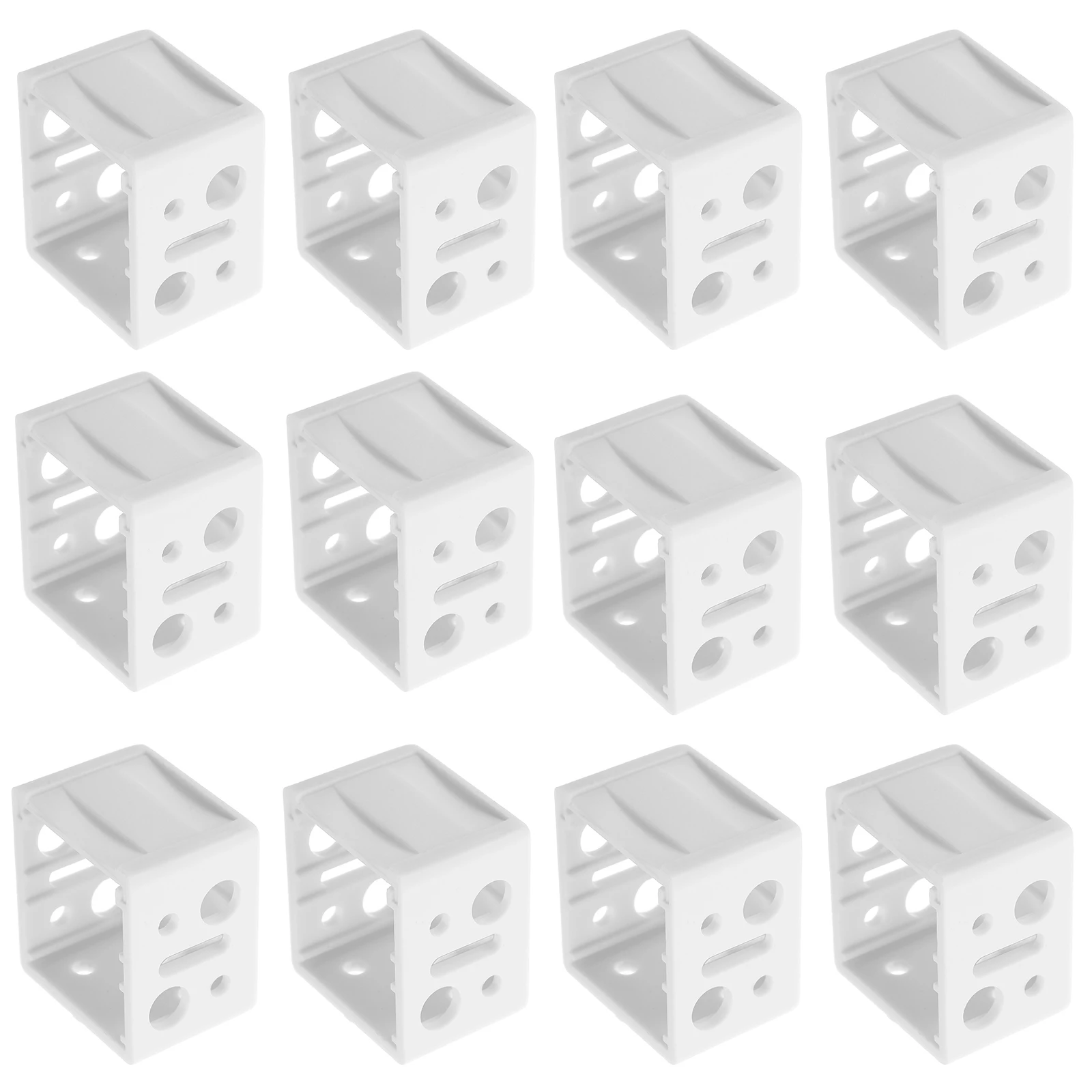 

12pcs Curtain Track Mounting Bracket Heavy Duty Plastic Compact Size Home Office Blind Installation Accessories Roller