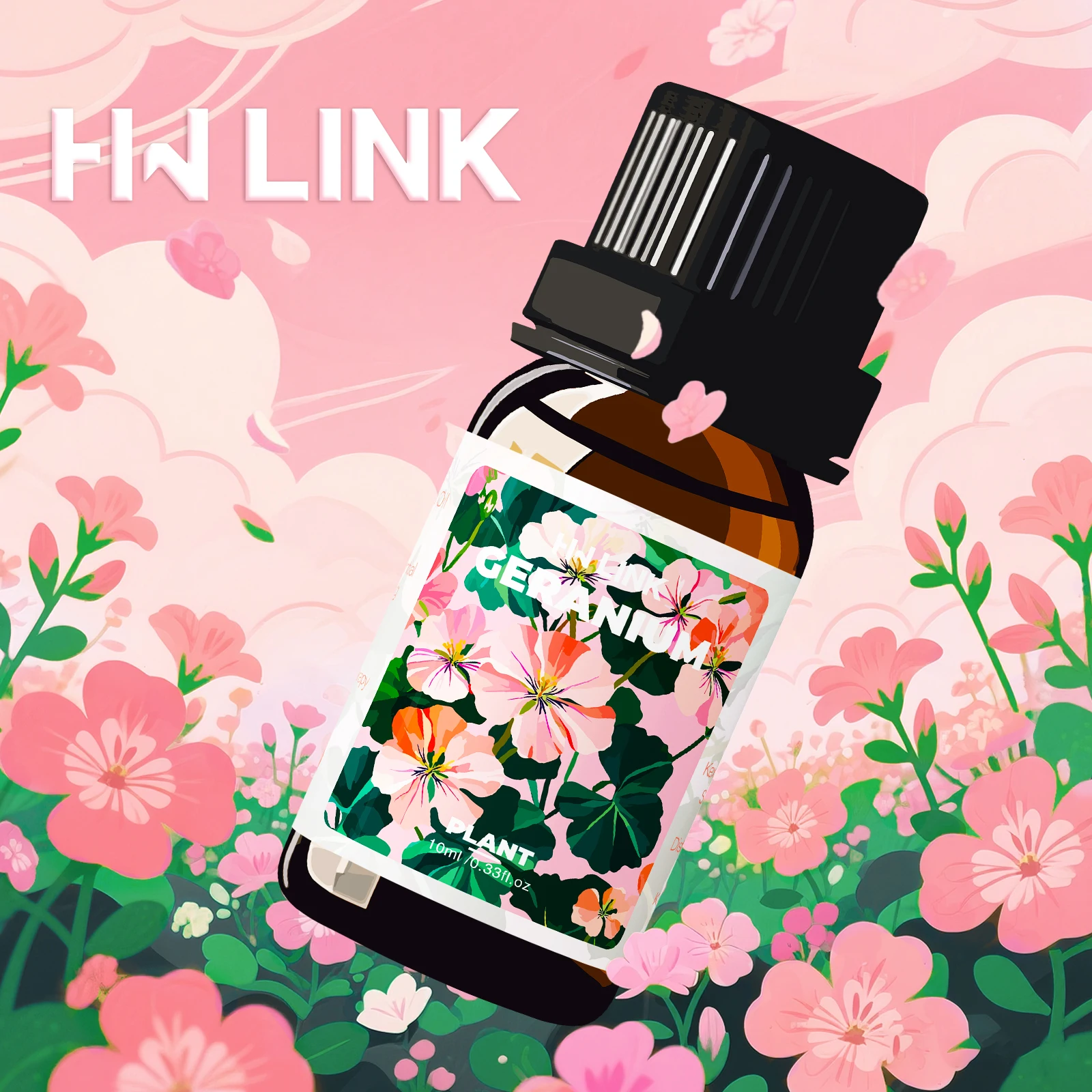 Geranium Essential Oils 10ml Pure Natural Oil For Diffuser and Aromatherapy,Candle Making Gifts Meditation