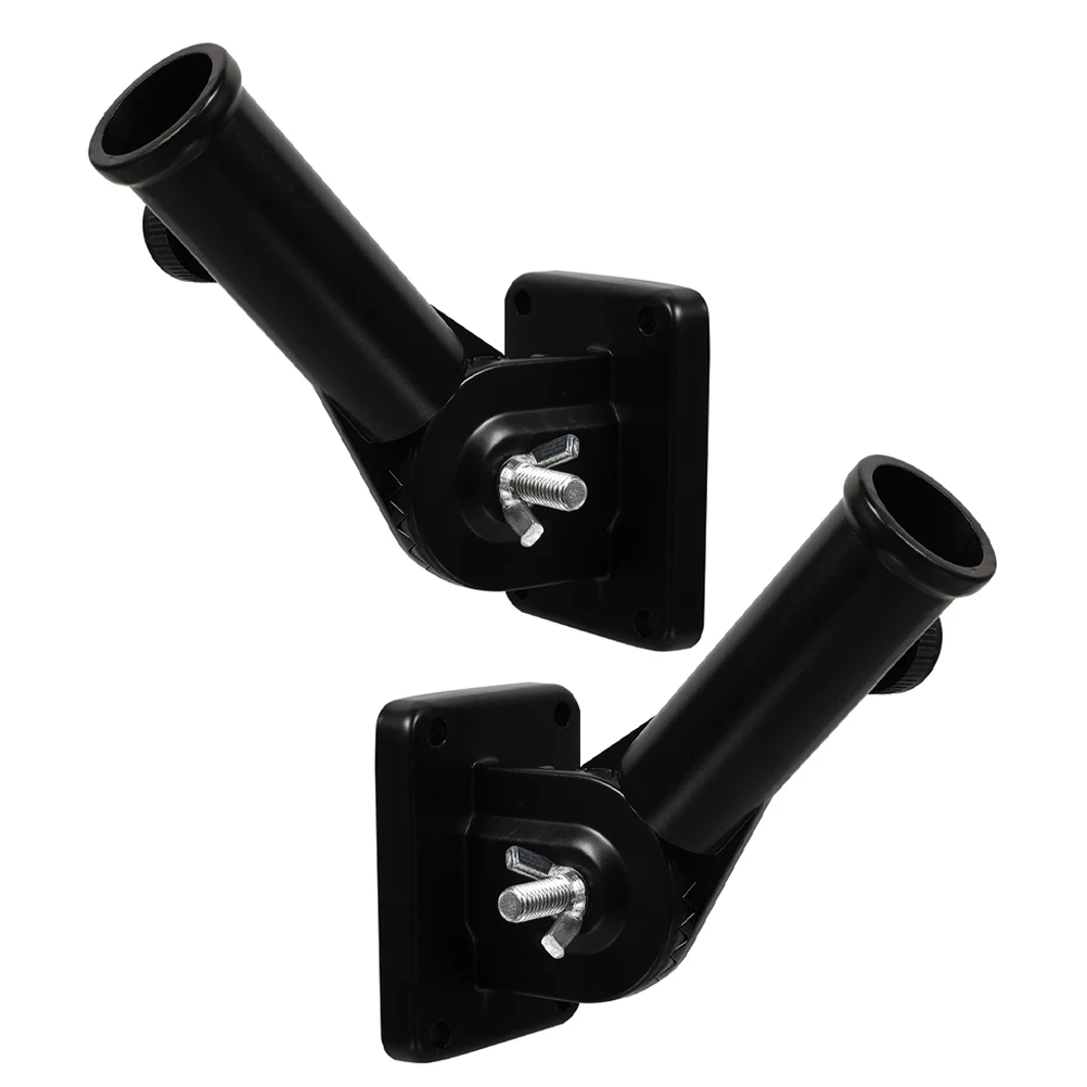 

2Pcs Aluminum Alloy Flag Pole Bracket Adjustable Heavy Duty Wall Mount Multi-Position Flag Pole Holder Outdoor Display