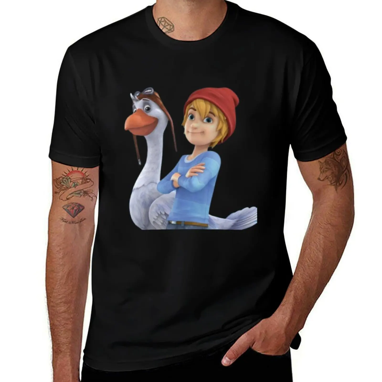 

nils holgersson T-Shirt t shirts for man pack white man t shirt summer