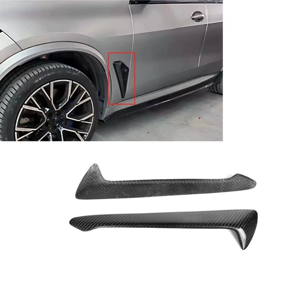 

Dry Carbon Fiber Overlay Side Fender Vent Cover Trim LD Style Replace for X5M F95 2019-2022
