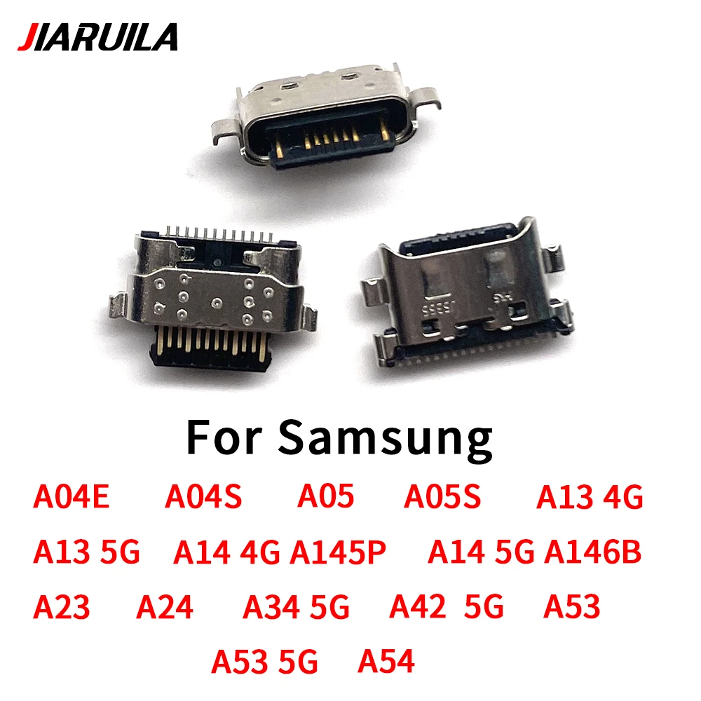 

10Pcs，USB Sub Mic Board Dock Charger Connector Charging Port Flex For Samsung A04E A04S A05 A05S A13 5G A14 A145P A23 A34 A53