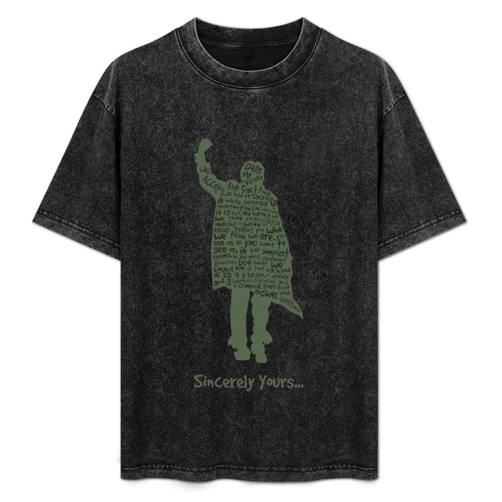 

The Breakfast Club - Sincerely Yours T-Shirt Basic Tee Shirt for Everyday Outfit
