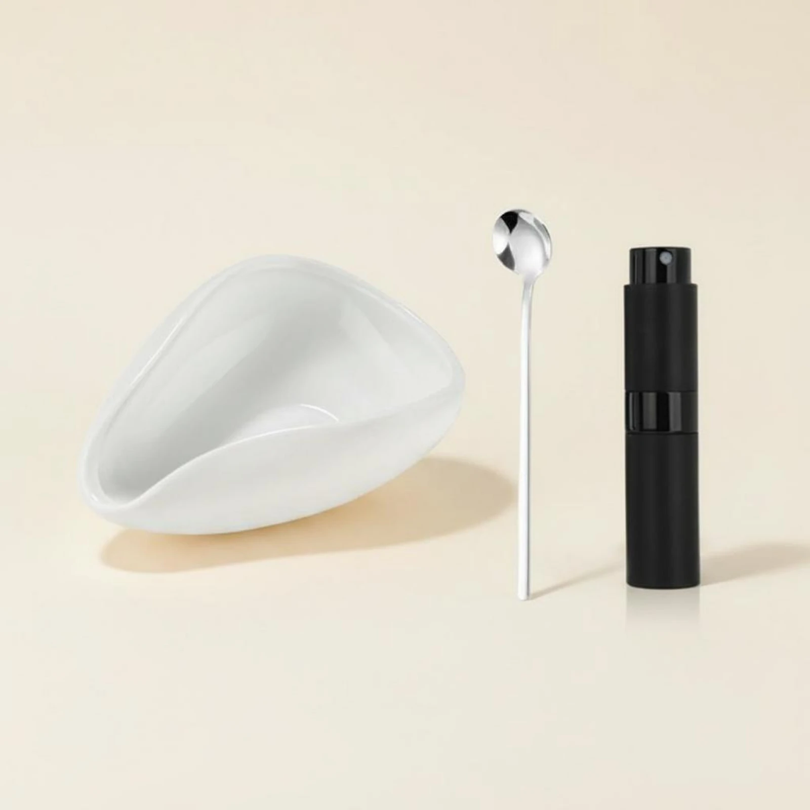 Ceramic Coffee Bean Dosing Set Single Dose Coffee Bean Weighing Bowl Espresso Dosing Tray Kit for Baristas, Home Kitchen, Cafe