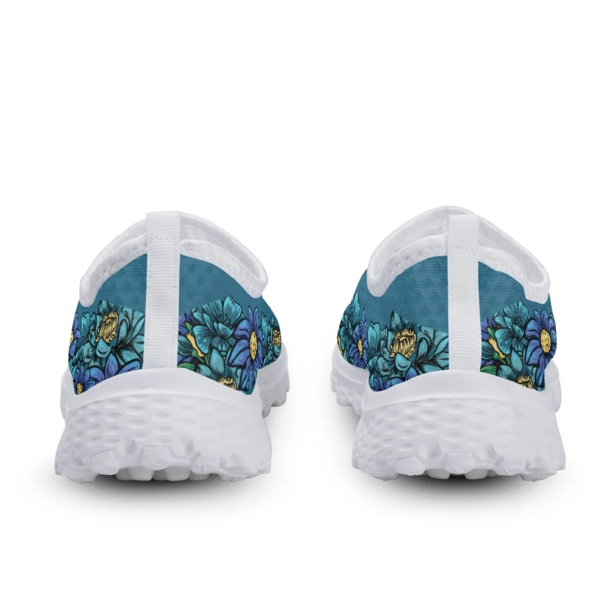 INSTANTARTS Lovely Boxer Dog Print Slip-on Mesh Shoes Custom Personalized Flats for Dog Lovers Floral Light Loafers for Mom Gift