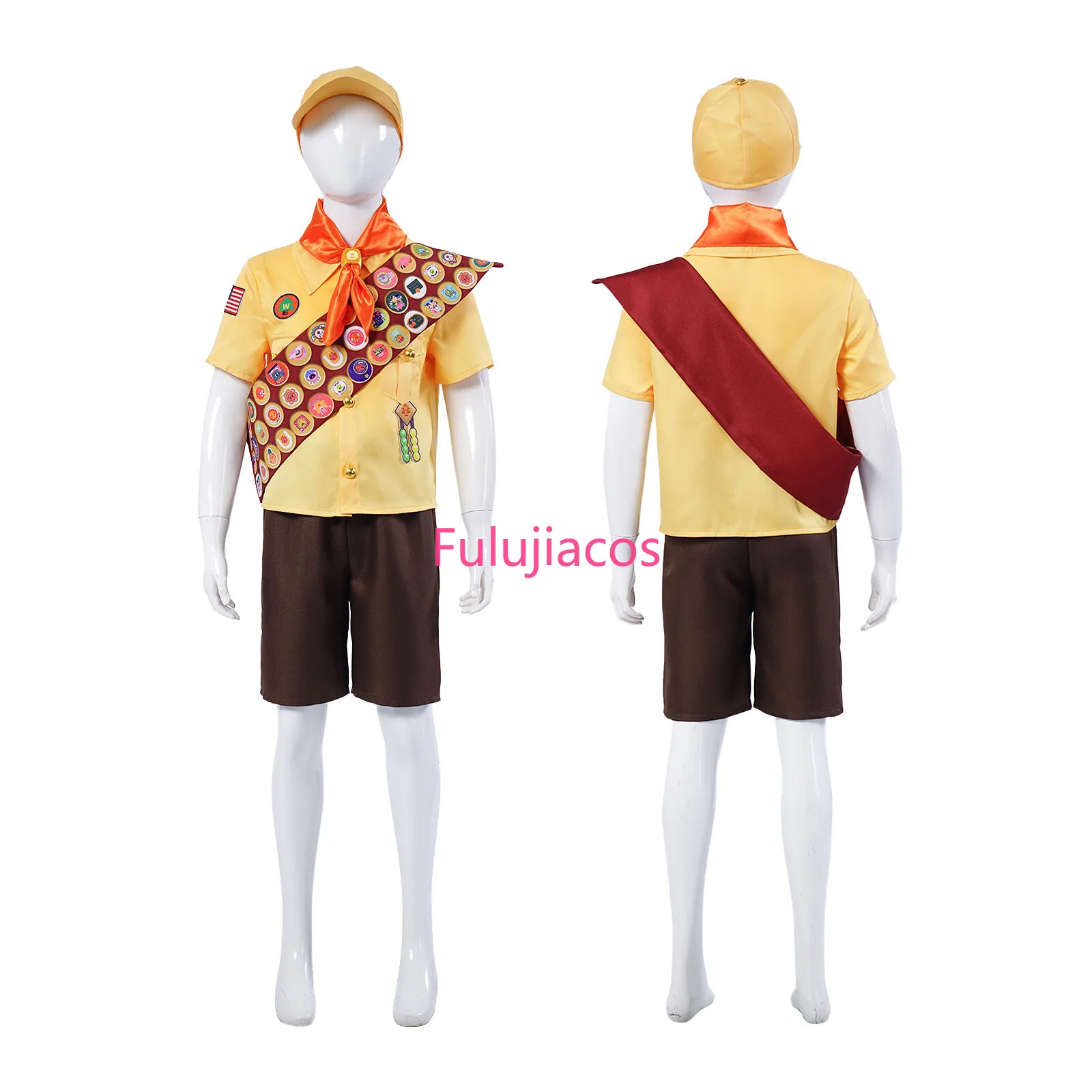 

Fulujiacos Russell Cosplay Costume Uniform Hat
