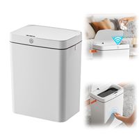 12L Automatic Trash Can with Non-contact Trash Can with Smart Sensor Lid Waterproof Sensor Trash Can for Kitchen, Bathroom