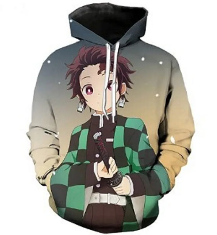 

2023 New European and American Anime Full-time Hunter Hoodie 2021 Fashion Loose Hoodie 3D Digital Printing Sweater