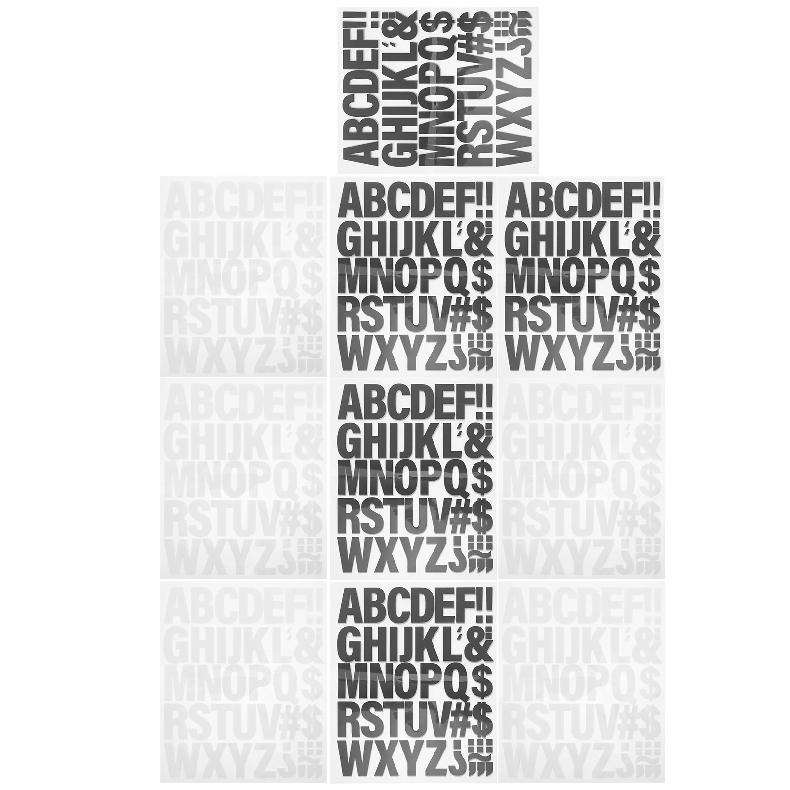

10 Sheets Heat Transfer Vinyl Letters Iron on Alphabet Stickers DIY T-Shirt Fabric Transfers for Clothing Iron on Fabric Letters