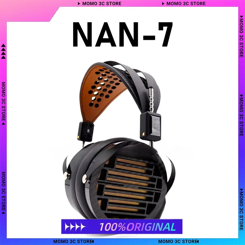 NAN-7 Gold Flat Diaphragm Headphones nan7 High Sensitivity Fever