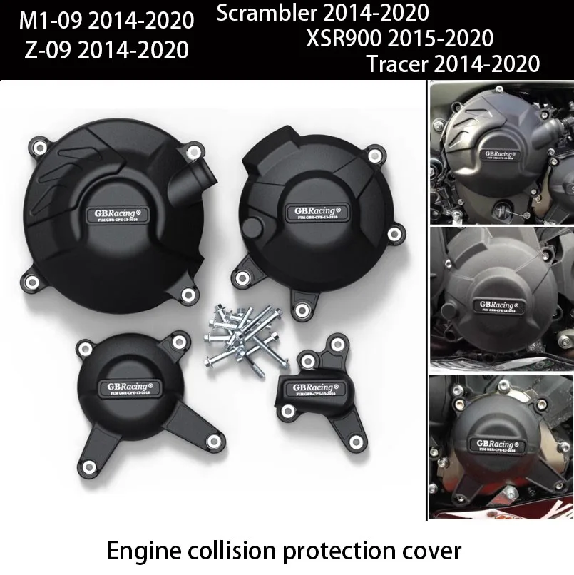 Motosiklet motoru debriyaj koruma kapağı aksesuarları YAMAHA MT09 FZ09 Tracer 900 SXR900 2014-2020 GBRacing motor kapağı