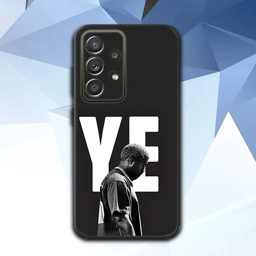 حافظة هاتف K-Kanye Rapper West Bully لهاتف سامسونج S 25,24,23,22,30,21,10,9,Ultra,Plus,Lite,FE,4,5G حافظة سوداء ناعمة