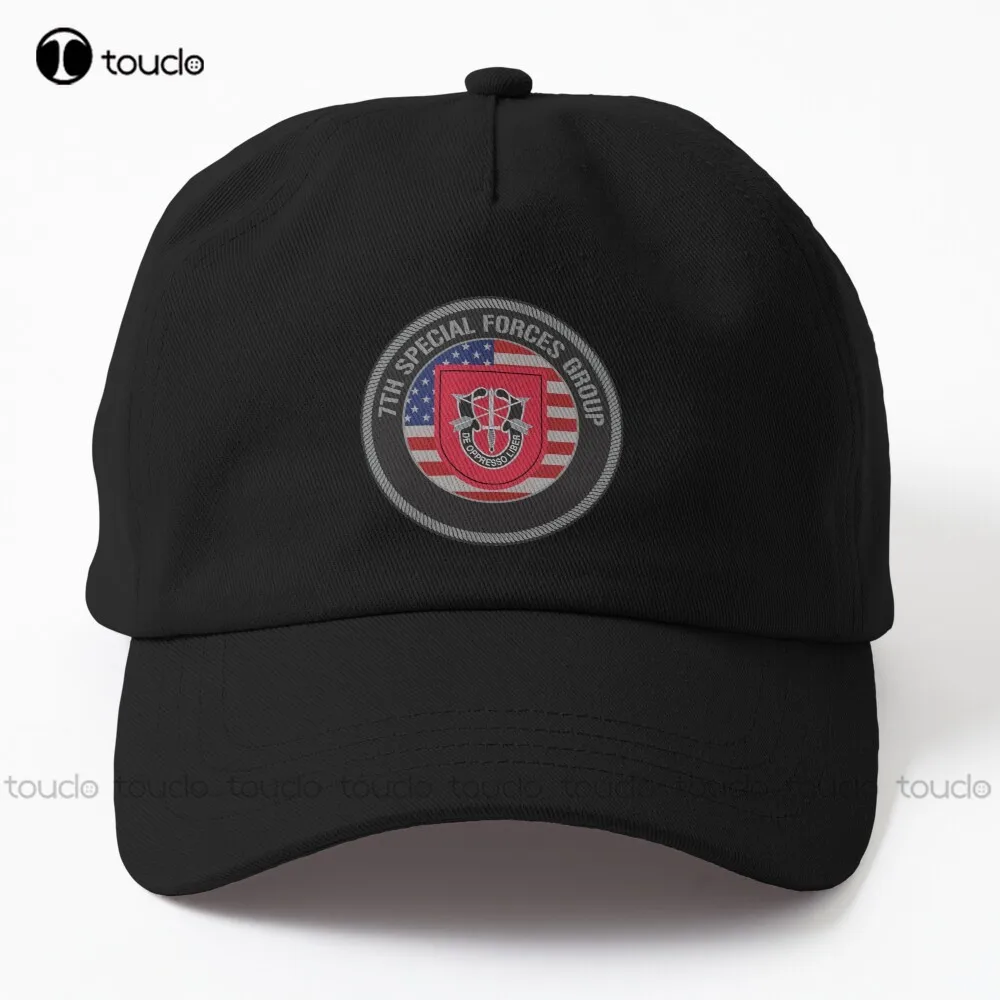 7Th Special Forces Group Dad Hat Baseball Caps For Women Summer Baseball Cap  Denim Color Street Skateboard Custom Gift Sun Hats