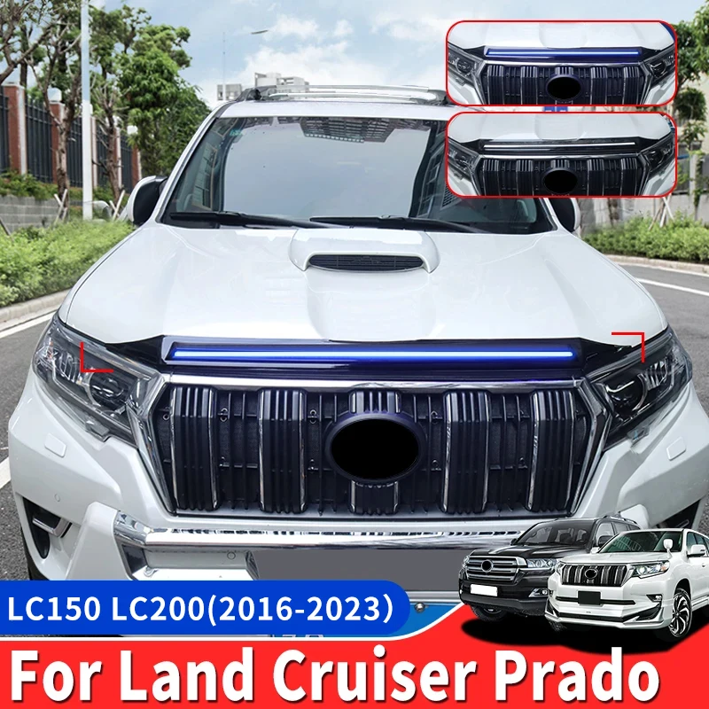 For Toyota Land Cruiser Prado 150 200 Lc150 LC200 Modification Accessories Led Warning Decorative Light Daytime Running Lamp